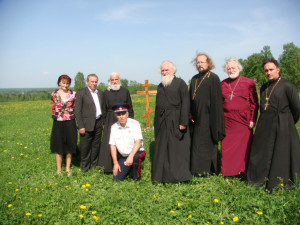 Крест на месте деревни Береза