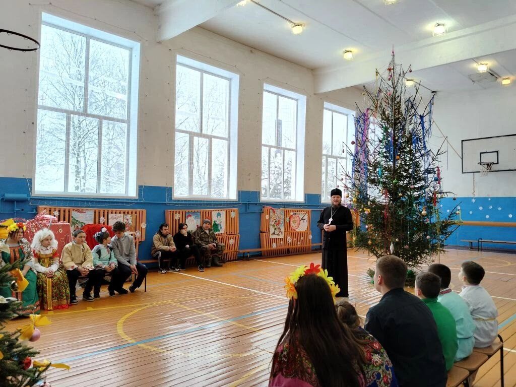 Рождественская ёлка в деревне Озерец